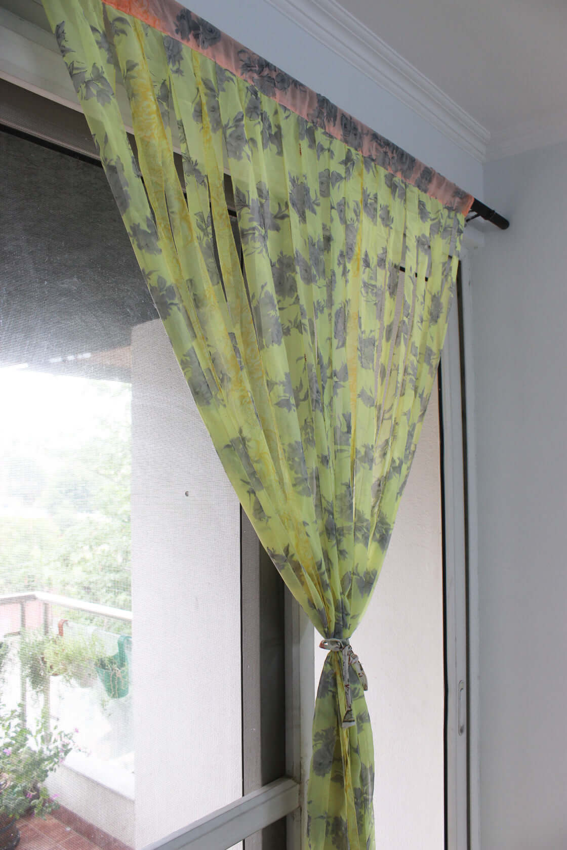 Bohemian Silk Sari Doorway Curtain - Hippy Decor